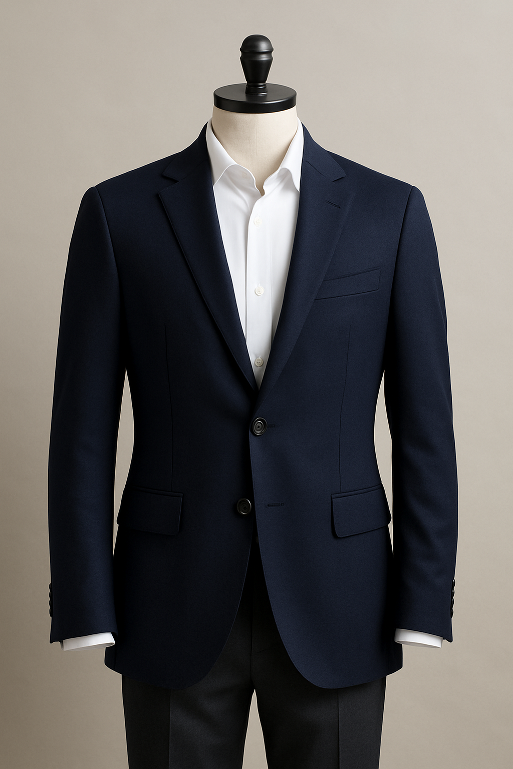 Tailored Navy Blazer